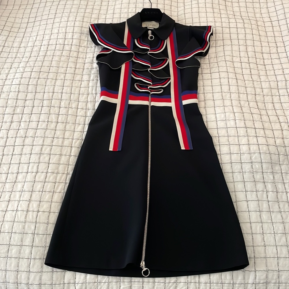 Gucci Sylvie Web Stretch Dress
